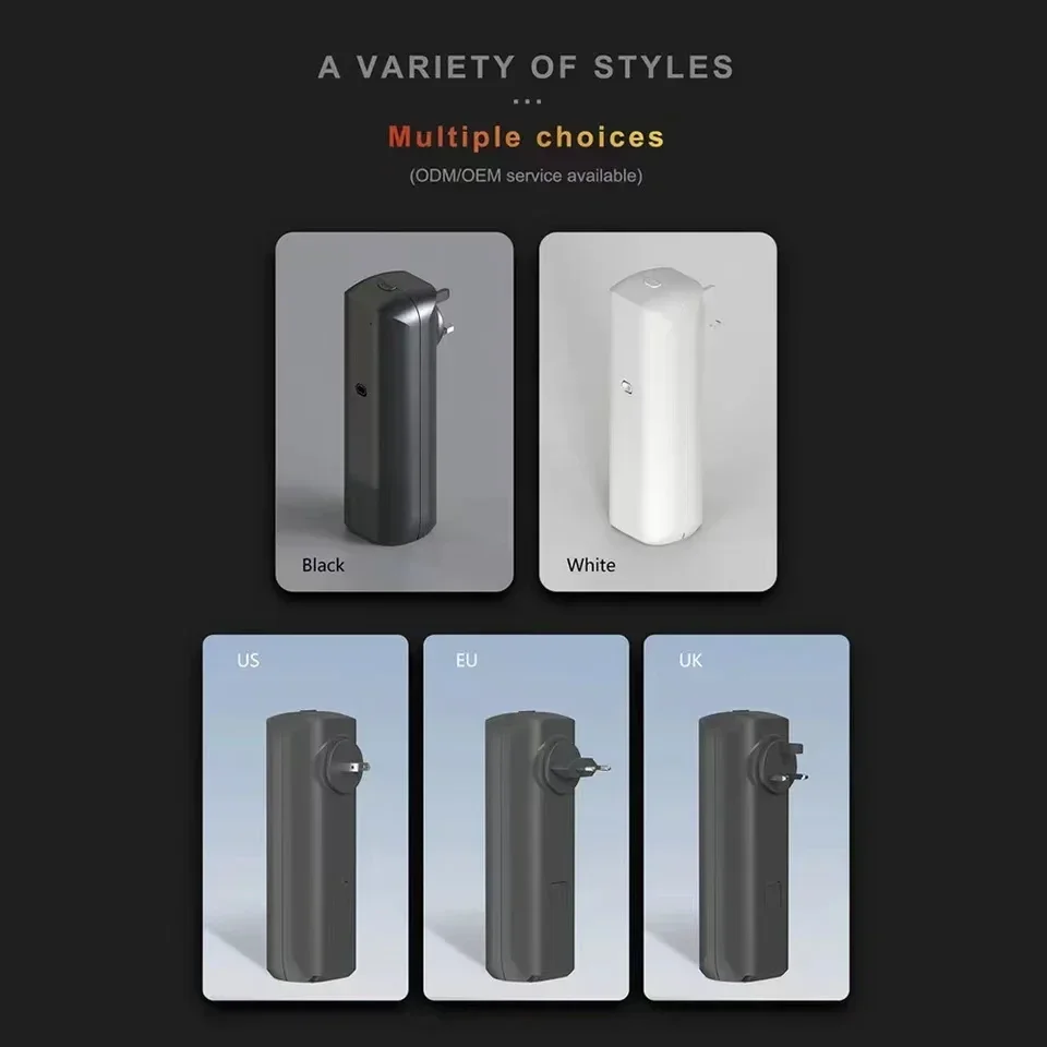 Home Fragrance Brands - 壁掛け式プラグインエッセンシャルオイルディフューザー、フレグランス、香り、空気清浄機、Bluetoothアプリ制御付き、家庭用、オフィス用