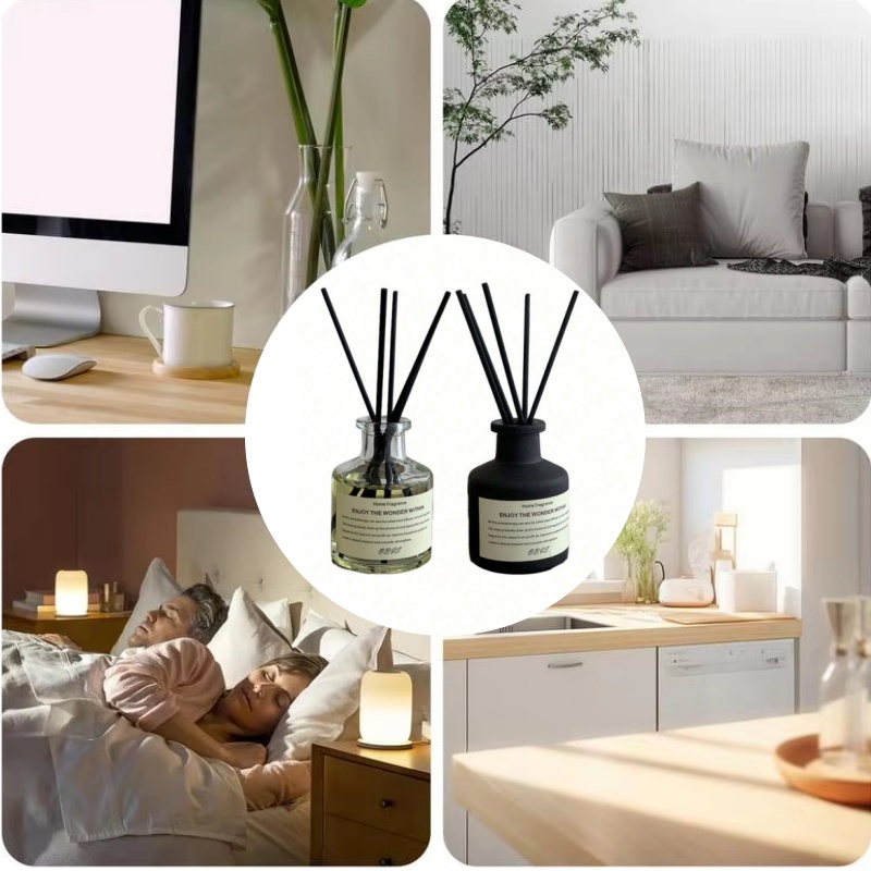 Home Fragrance Reed Diffuser - 50ml フレームレス ホームフレグランス ルームフレグランス フリージア ジャスミン