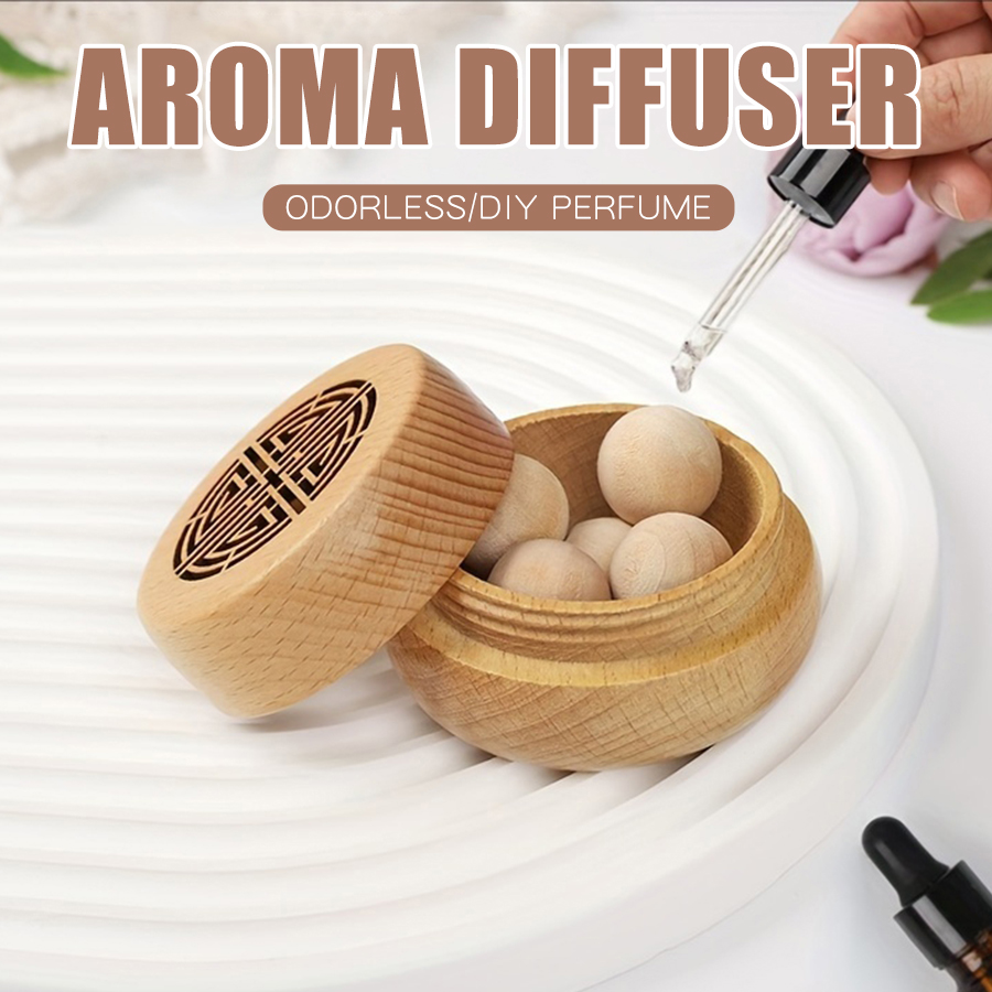 Home Fragrance Aesop - 木製ボックスアロマディフューザー装飾,香水なし,ポータブル,古代,DIY,リビングルーム,ベッドルーム,車,ホームアクセサリー