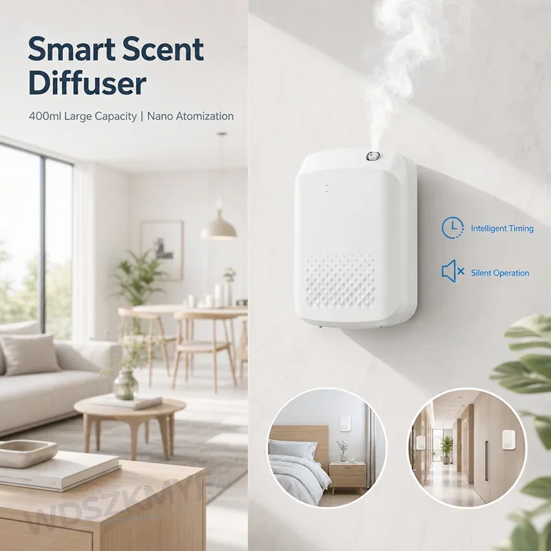 壁掛け式電動アロマディフューザー エッセンシャルオイル芳香機 - Home Fragrance Electric Diffuser のレビューと価格