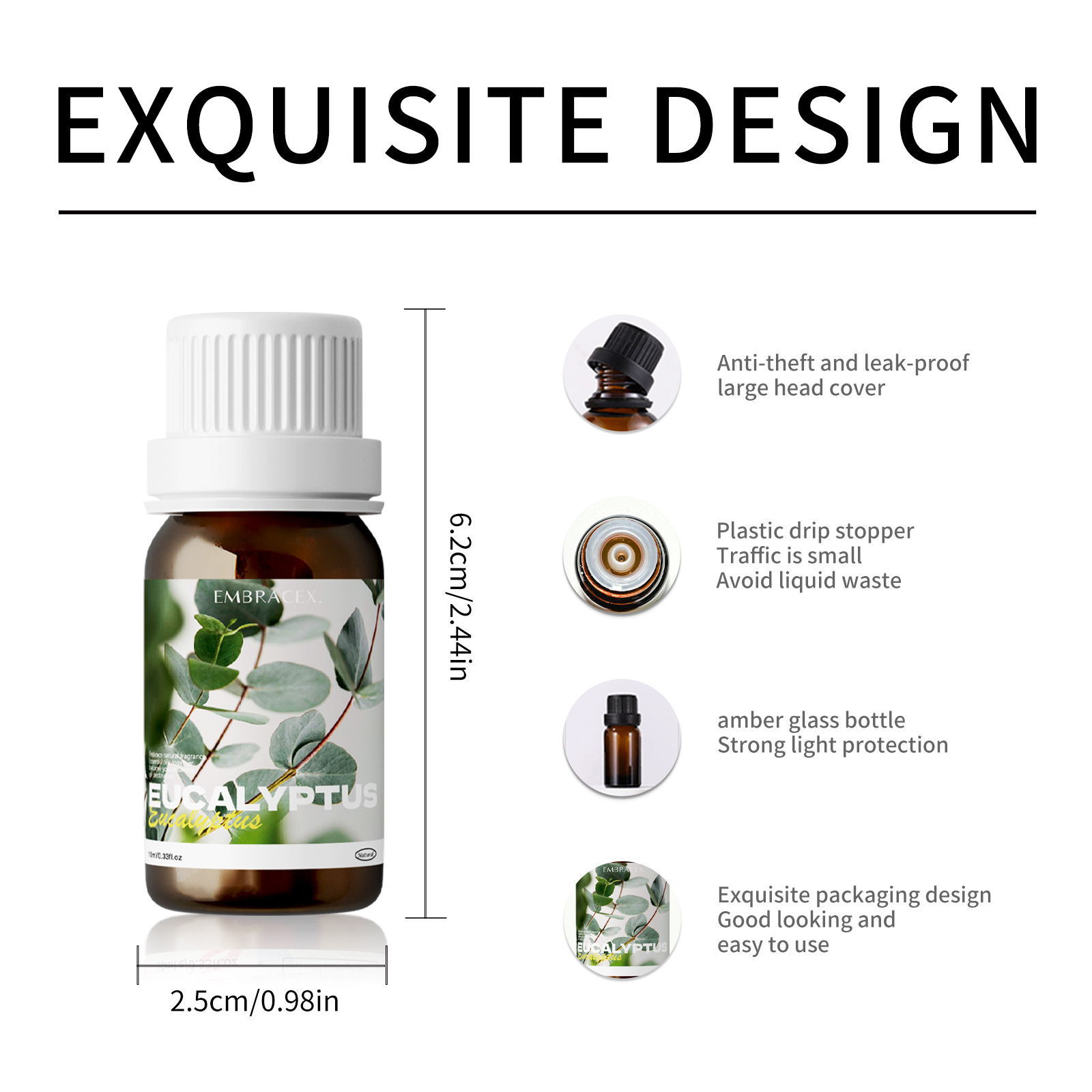 純粋なユーカリエッセンシャルオイル | 100%天然ユーカリ - Home Fragrance Eucalyptus のレビューと価格