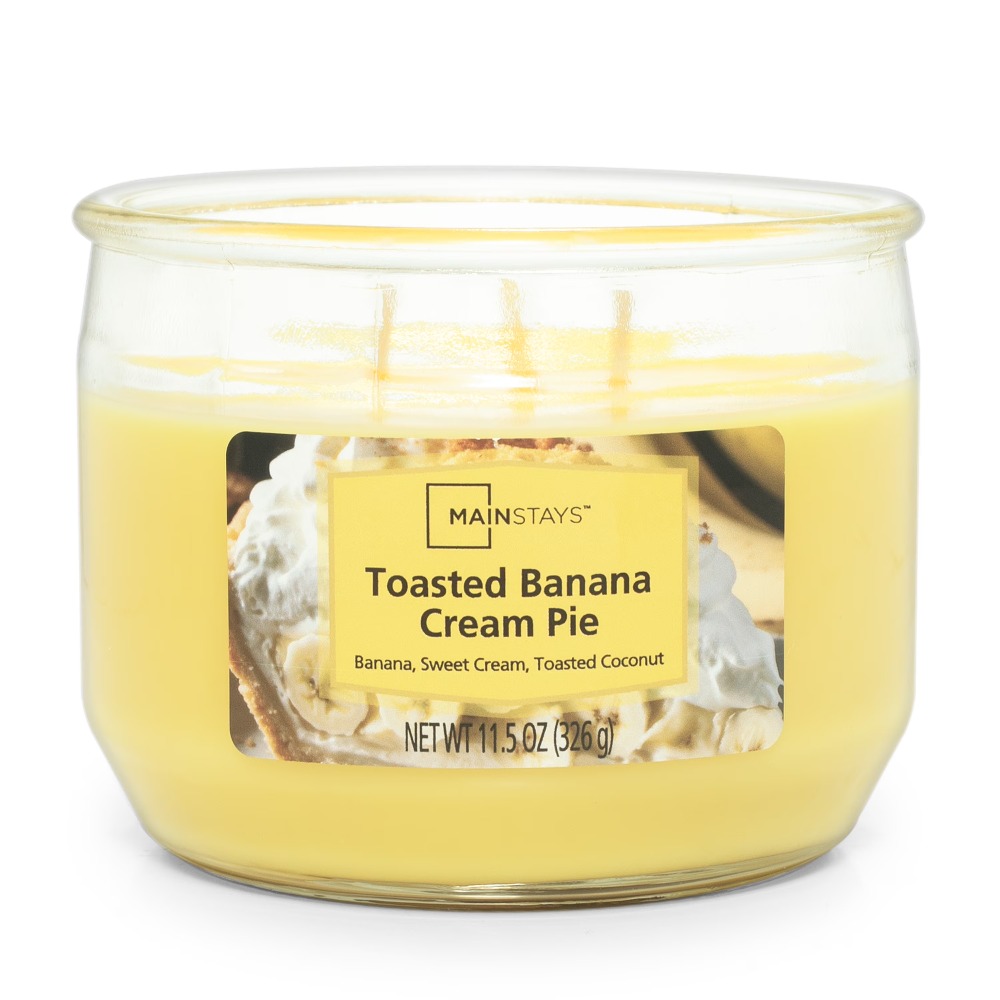 トーストバナナクリームパイの香りの大きな3芯キャンドル ホー - Home Fragrance Brands のレビューと価格