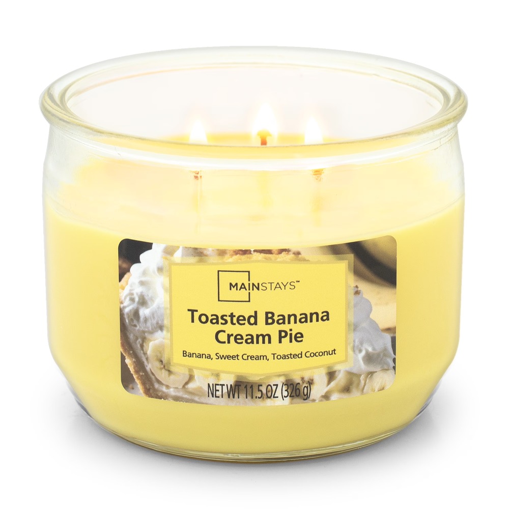 トーストバナナクリームパイの香りの大きな3芯キャンドル ホー - Home Fragrance Brands のレビューと価格