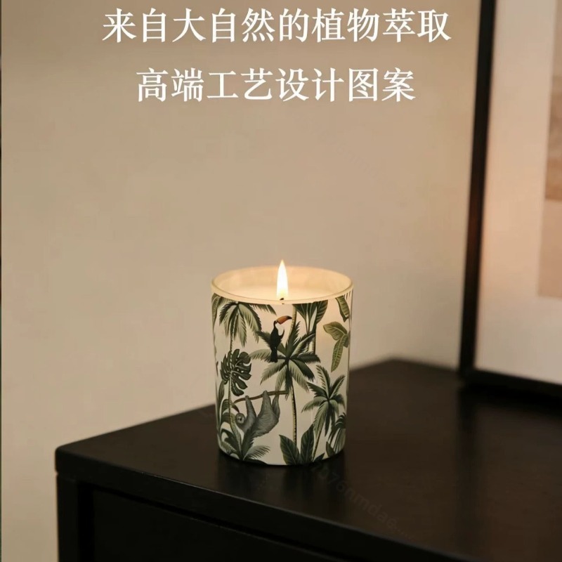 ガラス瓶入りソイワックス香り付きキャンドル 無煙アロマ ホー - Home Fragrance Gift Box のレビューと価格