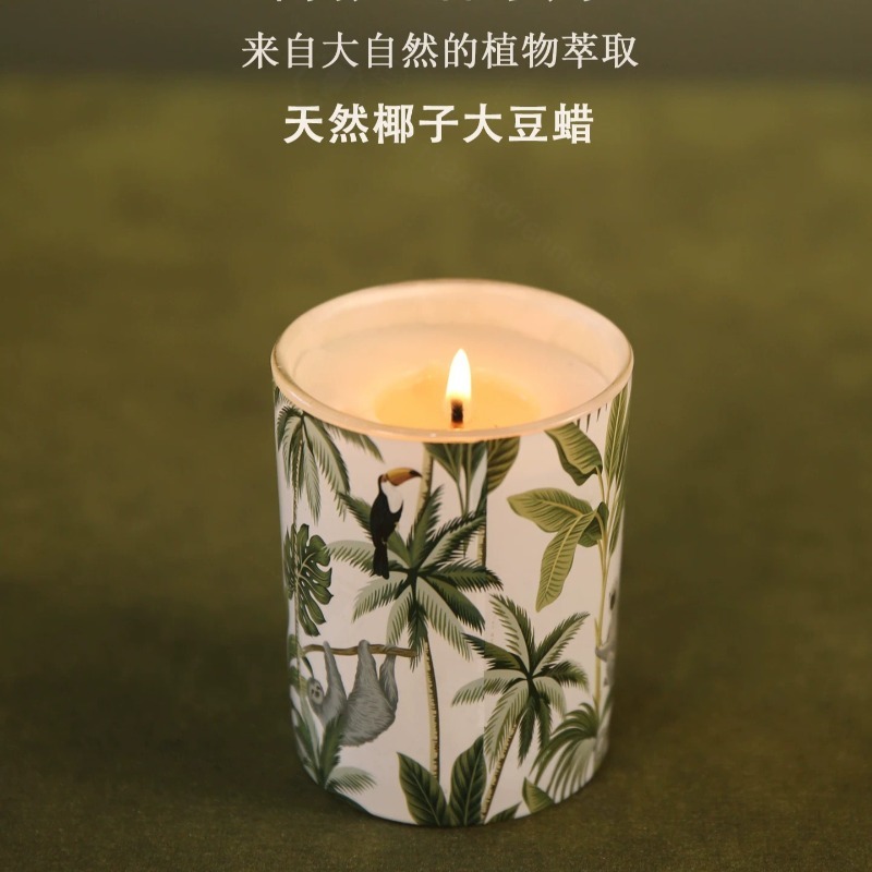 ガラス瓶入りソイワックス香り付きキャンドル 無煙アロマ ホー - Home Fragrance Gift Box のレビューと価格