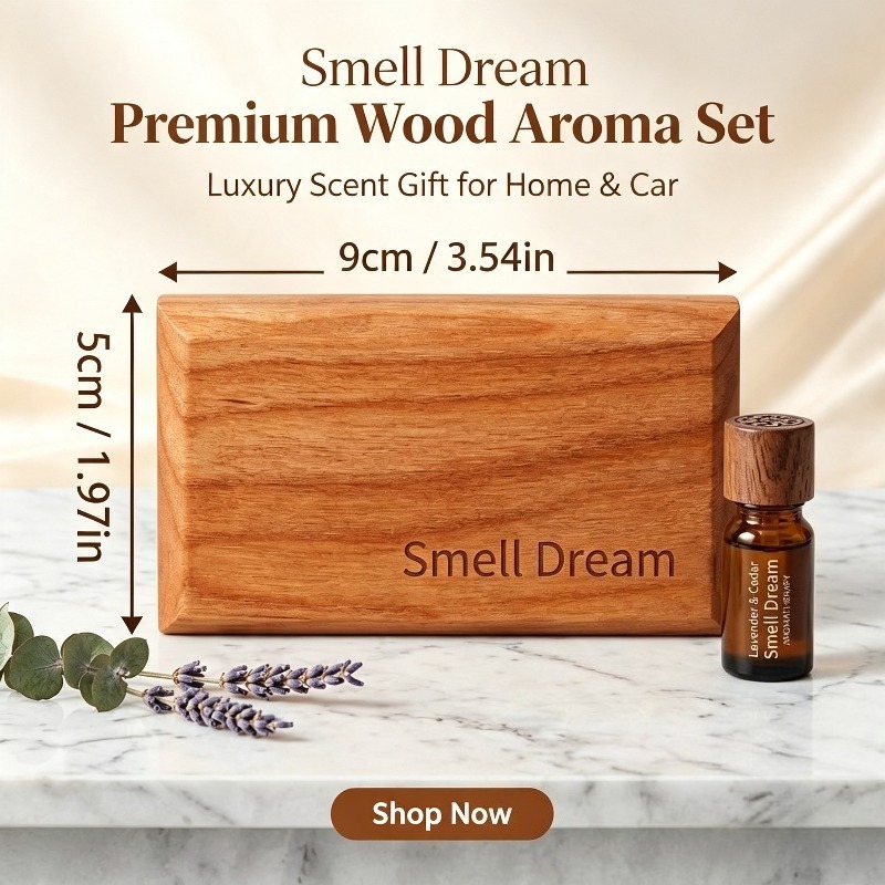 車用芳香剤 赤ワインの香り 木製フレグランスタブレット 1個 - Home Fragrance Red Wine のレビューと価格
