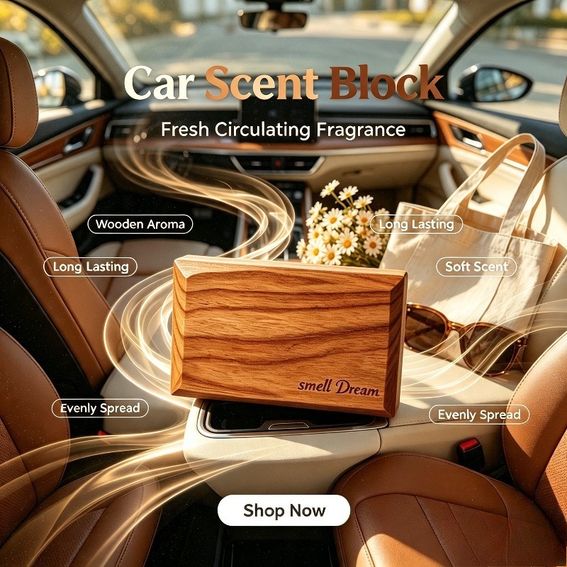 車用芳香剤 赤ワインの香り 木製フレグランスタブレット 1個 - Home Fragrance Red Wine のレビューと価格