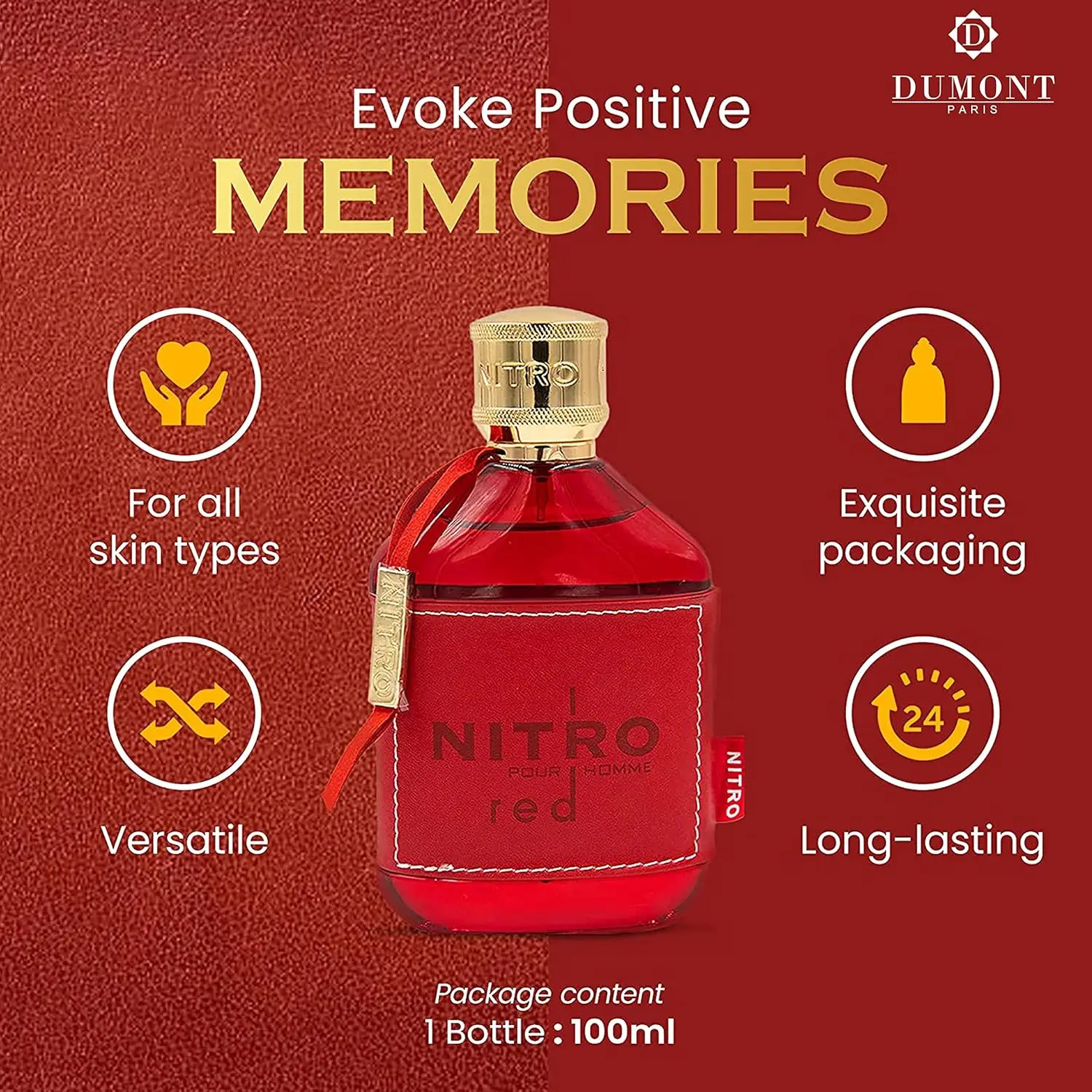 デュモン ニトロ レッド インテンス 100ml 3.4oz - Home Fragrance Red Wine のレビューと価格
