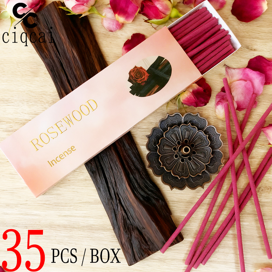 高品質の中国産沈香のお香、バラの香り、長さ12cmの天然香、 - Home Fragrance Gift Box のレビューと価格