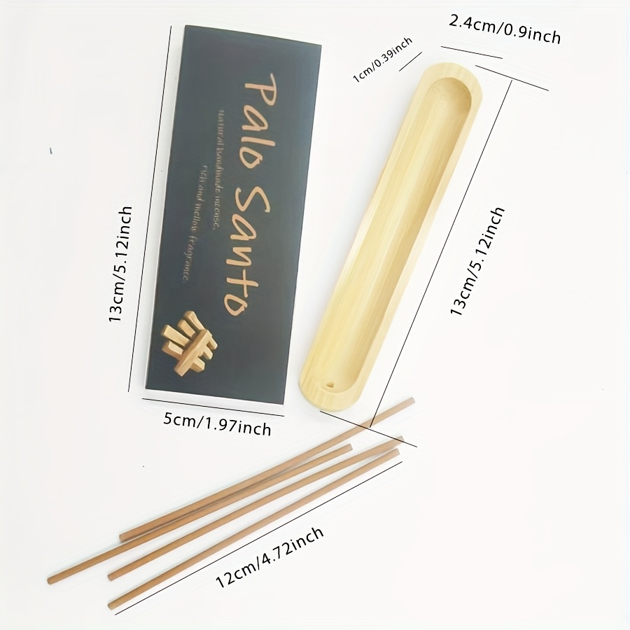 【45本入りパンロサント手作りお香セット 竹製ベース付き】長 - Home Fragrance Best のレビューと価格